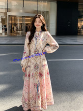 2026 heavy industry diamond-encrusted buttons retro single-breasted lapel dress