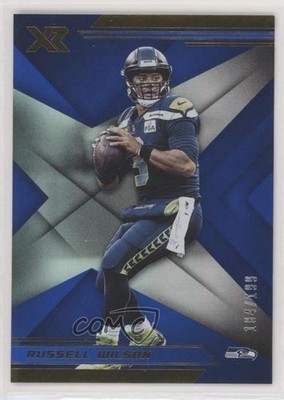 2019 Panini XR Blue 184/199 Russell Wilson #13 02v3