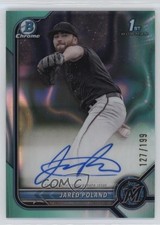 2022 Bowman Draft Chrome Pick Aqua Lava Refractor 127/199 Jared Poland Auto 18t1