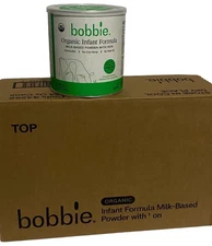 6-can Case Bobbie Organic Infant Formula 24 Oz Milk-Based Powder Exp. 4/1/2026