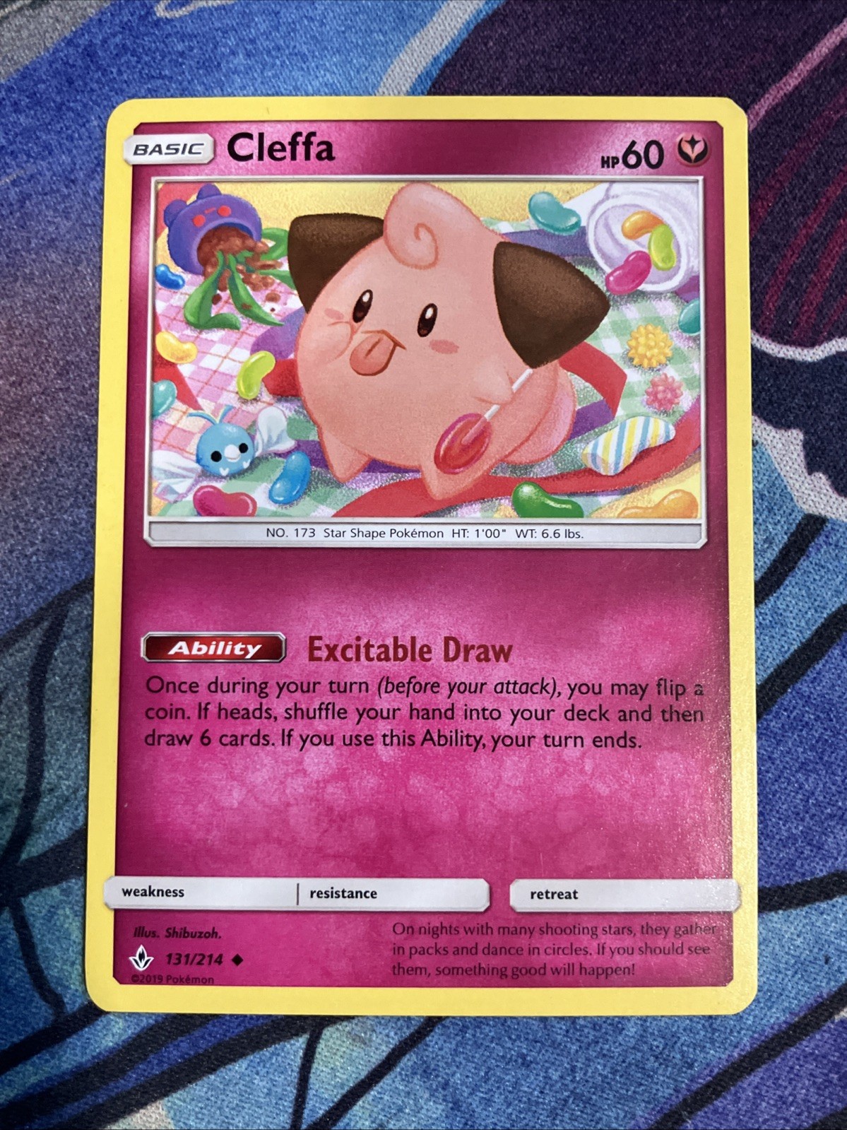 Pokemon 2019 SM10 Unbroken Bonds: Cleffa (131/214) LP