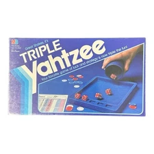 Vintage 1982 Milton Bradley Triple Yahtzee Board Game NEW SEALED