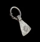 SUPERB ANCIENT VIKING SILVER AXE PENDANT - CIRCA 9th/10thC    (AP25)