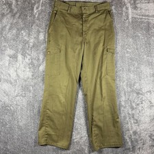 Boy Scouts Of America Uniform Pants Mens 30x29 Olive Green Straight Leg Vintage