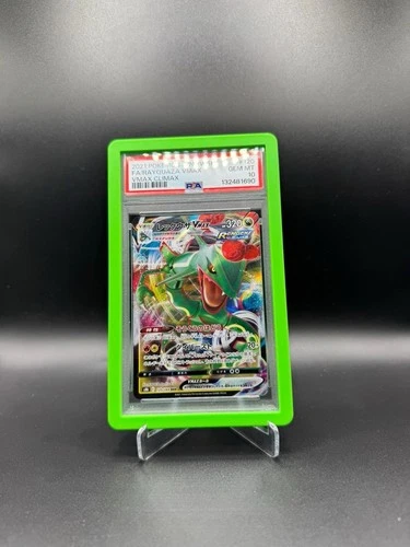 Pokemon Cards Rayquaza VMAX 120/184 Vmax Climax Holo (Japanese) PSA 10