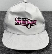 Rare Vintage MMB HEADWEAR Walmart Sport Shop Trucker Mesh Snapback Hat Cap 90s