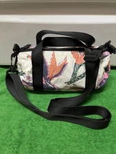 Aloha Collection Bird Of Paradise Mini Crossbody Tote Bag 9” X 4” X 2.5”