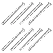 8Pcs 1/4" x 2-3/4" Single Hole Clevis Pins, 304 Stainless Steel Flat Head Pins