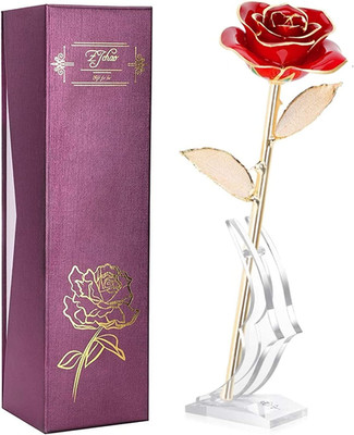 Eternal 24K Red Rose Gold Leaf - Perfect Gift for Any Occasion