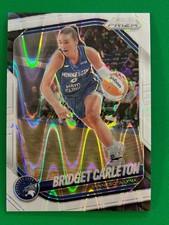Bridget Carleton 2025 Panini Prizm WNBA (SP) White Seismic Wave Prizm #88 Lynx