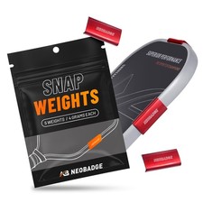 Snap Weights for 16mm Pickleball Paddles, No-Residue Clip-On Design Red