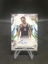 2024-25 Topps Inception AC-CB Christian Braun RC Rookie Card Auto Denver Nuggets. rookie card picture