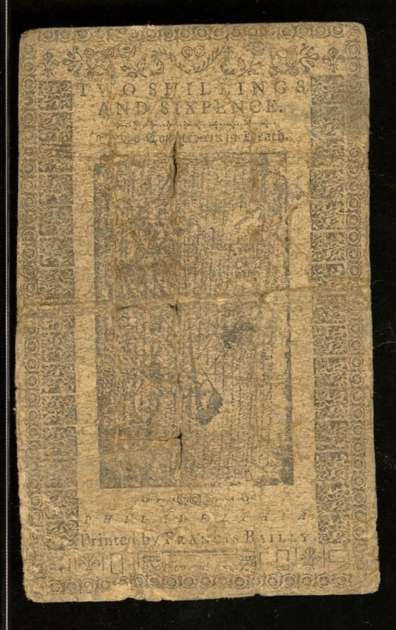 1785 PENNSYLVANIA American Revolution Colonial Currency Bank Note PA-268 PMG F12 - Image 4 of 4