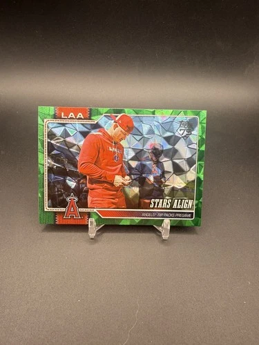 2026 Topps Baseball Series 2 Stars Align Mike Trout Zach Neto Green Diamante/99