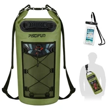Piscifun Dry Bag, Waterproof Floating Backpack 5L/10L/20L/30L/40L, with Phone