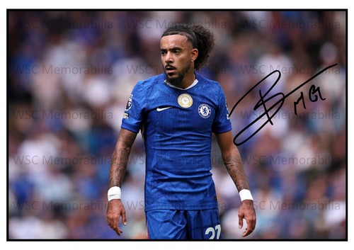 11156. Malo Gusto Signed Pictures (A4 Prints) Chelsea France Lyon