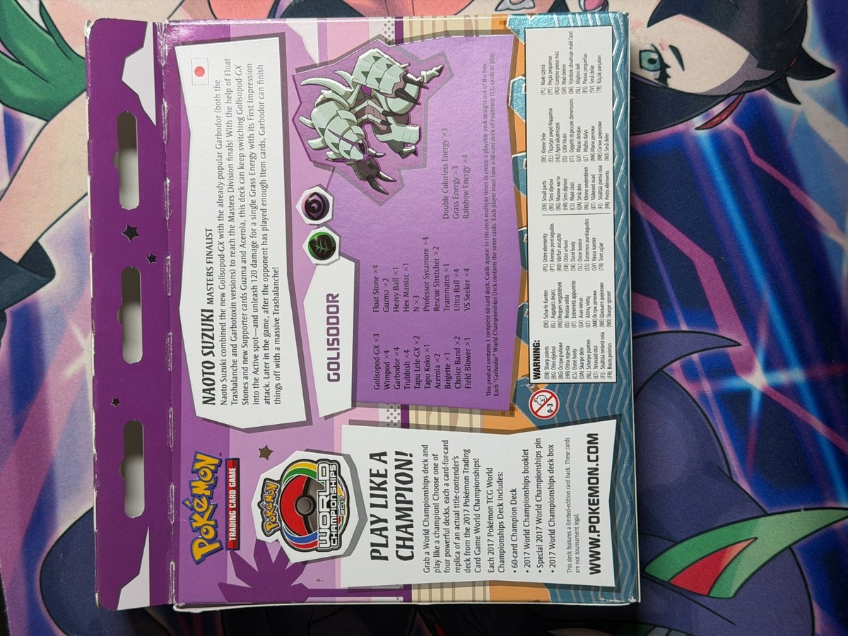 POKEMON! 2017 WOrld Championships Deck Naoto Suzuki Golisodor