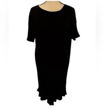 Eileen Fisher size M knit black dress