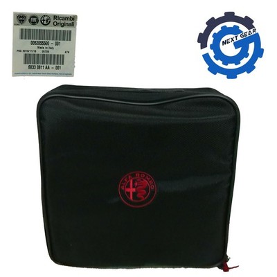 Genuine Alfa Romeo Ricambi Black Branded Nylon Bag Tool 68330811AA