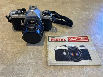 Pentax ME Super 35mm SLR Film Camera with 50 mm lens Kit for sale