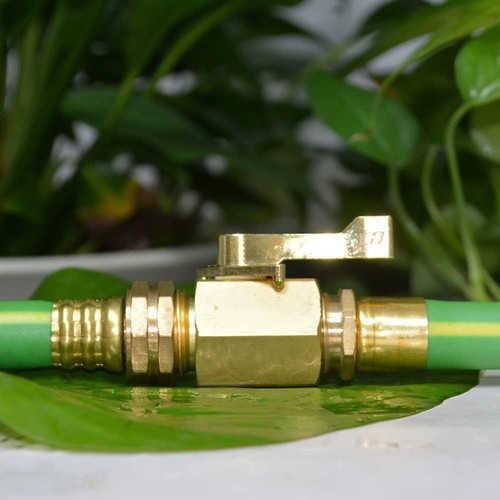 Hqmpc Super Heavy Duty Brass Shut Off Valve 3/4 Inch Garden Hose Thread - Picture 7 of 7