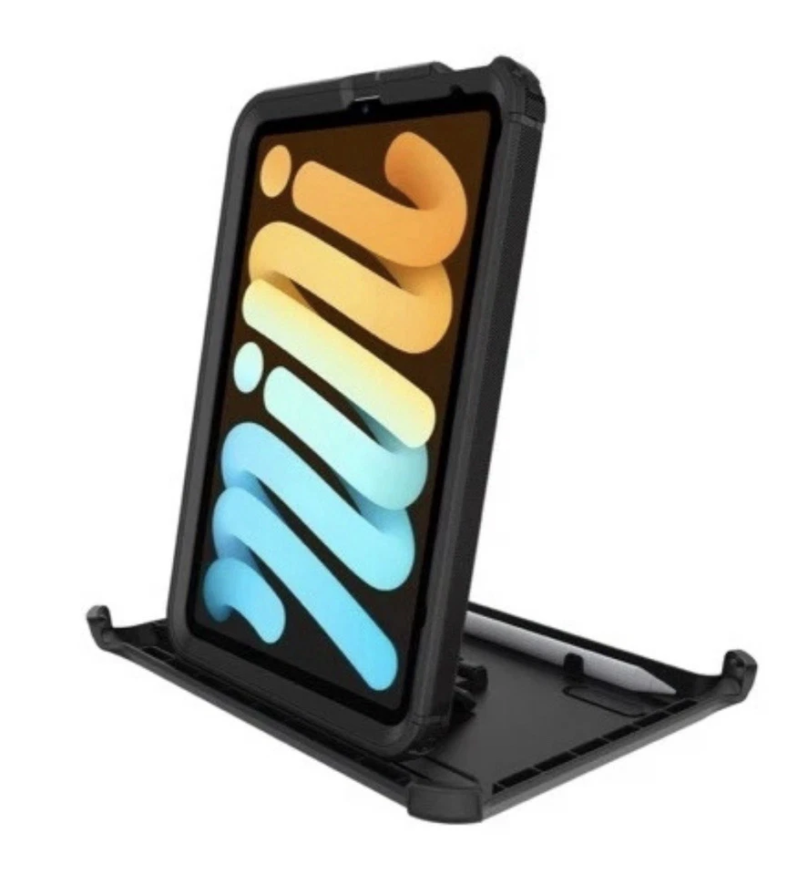 OtterBox iPad Mini (6th Gen) Defender Series Pro Case - Black, Rugged Protection - Image 4 of 4