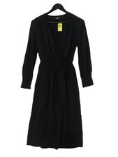 Uniqlo Wrap Midi Dress XS in Black