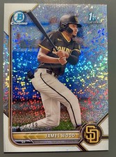 James Wood 2022 Bowman Chrome 1st Bowman Speckle Refractor /299  #BCP-108