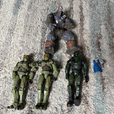 Lot Of 4 Halo 2 Joyride Master Chief  Spartan 8'' X2 Plus 2 More For Repair Parts