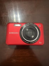 Samsung SL605 12.2 MP 5x Optical Zoom Tested Working Red Digital Camera
