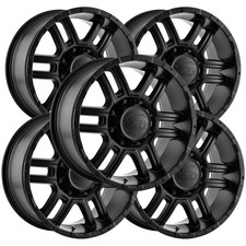 Set Of 5 Ion 179 16x8 5x4.5 10mm Matte Black Wheels Rims 16 Inch
