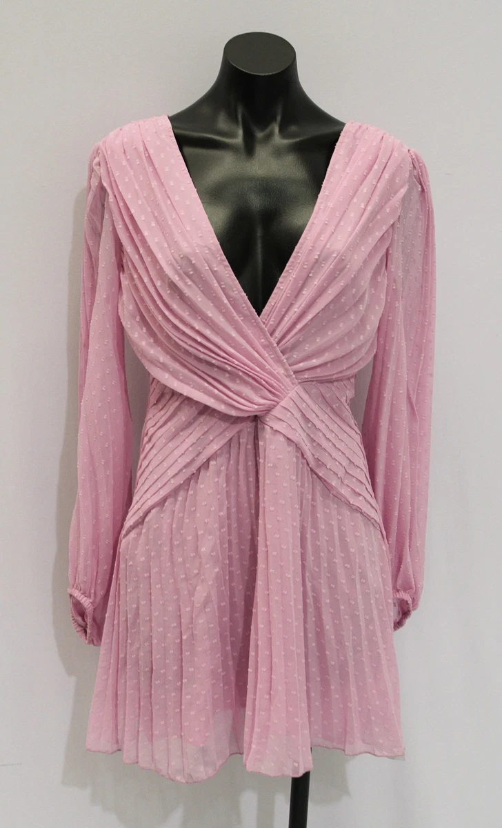 strapless open back dress Opal Pink Long Sleeve Maxi Dress - US 4 main image 1