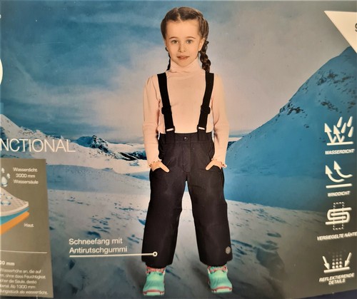 Crivit PRO Kleinkinder Mädchen Skihose Schneehose Warm Schnee Hose Funktional - Bild 5 von 7