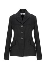 $5000 Christian Dior Bar Jacket Fitted Single Breasted Black Wool Silk 38 6 36 4