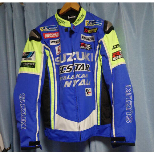 SUZUKI ECSTAR Motorcycle Jacket Size: 2XL Blue VG condition limited From JAPAN - Picture 7 of 12