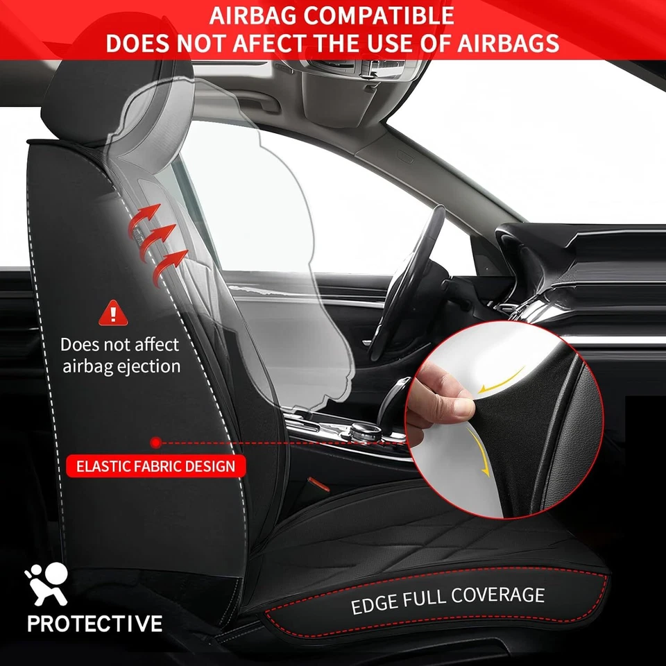 Car Full Set Cushion Pad Front and Rear 5-Seat Covers For Kia Cadenza 2014-2020 Foto 3 de 4