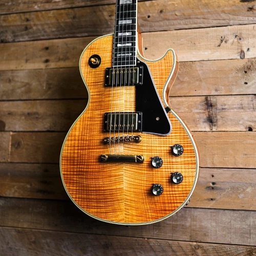 2000 Gibson Custom Shop 1968 Les Paul Custom Natural AAA Flame Top