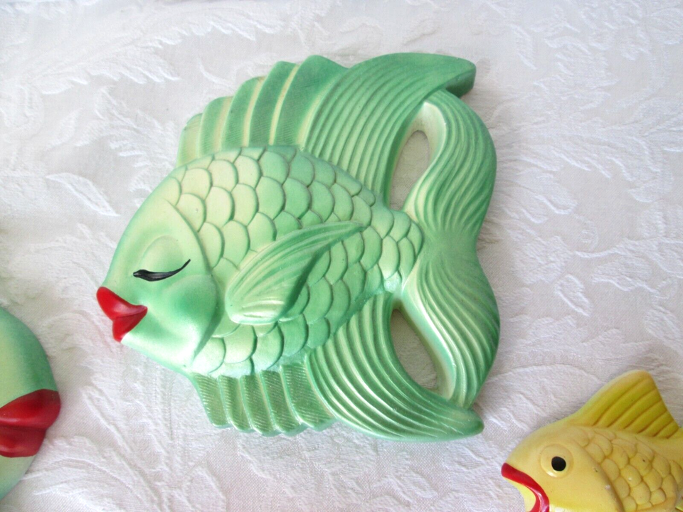 Miller Studios Fish Family Vintage Wall Decor 1960's Set of 5 eBay