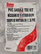 Oatey 43789 PVC Saddle Tee Kit, 3-Inch x 2-Inch