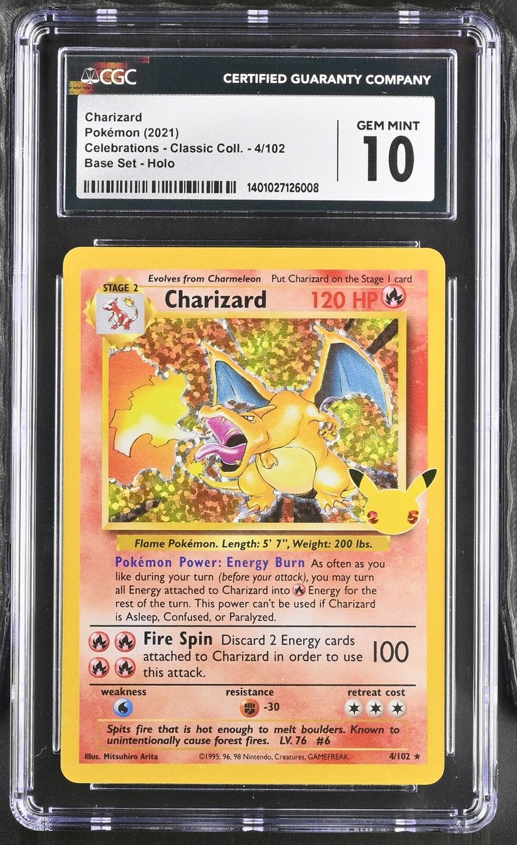 CGC 10 GEM MINT Charizard Celebrations Classic Collection