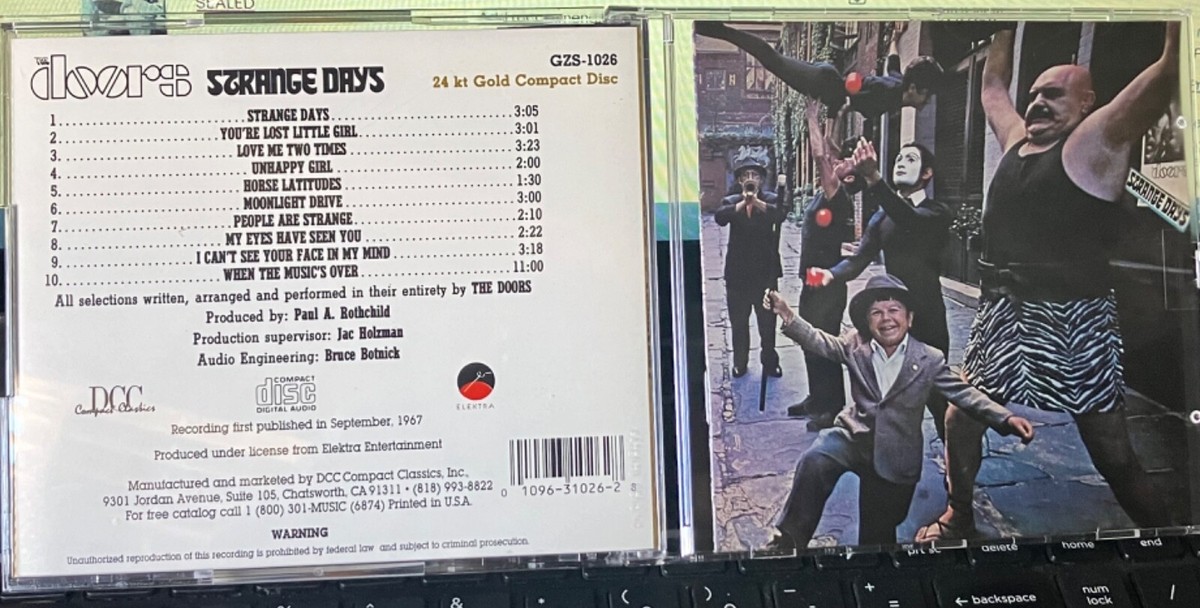THE DOORS/ STRANGE DAYS. 24 KT GOLD DISC | eBay