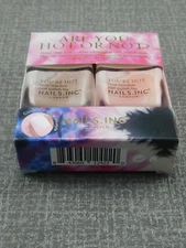 NAILS INC Color Changing Nail Polish Duo Are You Hot Or Not London 2x 14ml. NIB