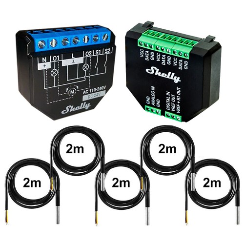 Shelly Plus 2PM 16A Misuratore di potenza WiFi opzionale. Plus Addon & DS18B20 & Tasmota 14 - Foto 13 di 34