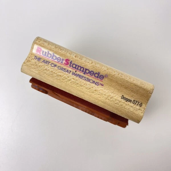 Dragão Respirador de Fogo~Mítico~Selo de Borracha~2,25"X1,5"~Stampede de Borracha O77-0 - Imagem 3 de 4