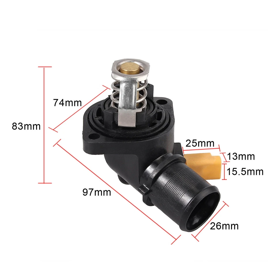 Peugeot 206 207 1007 Thermostat Housing Bipper 1.4 1336Z2 9650926280 C3 C4 - Image 3 of 4