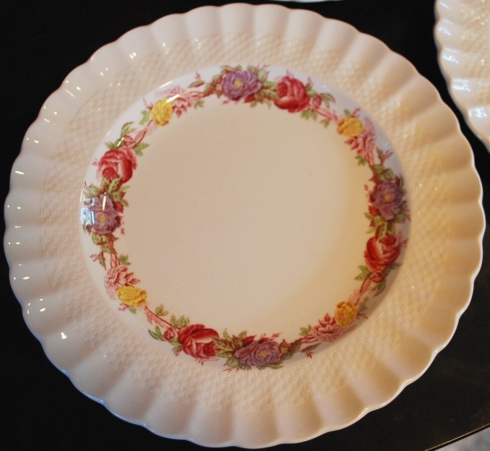 Vtg Set 3 SPODE ROSE BRIAR 5 Piece Place Settings [15 pc total] England ...