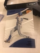 2023 Panini Chronicles #1 Tucker Toman Clear Vision Blue #/50 BLUE JAYS