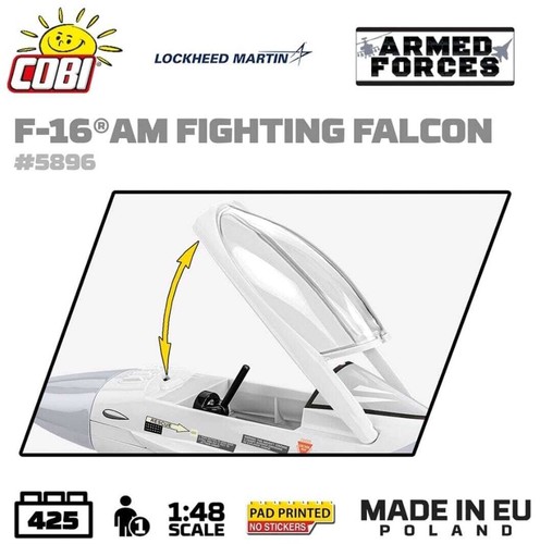 F-16 AM Fighting Falcon plane brick model - COBI 5896 - 425 bricks - Picture 9 of 10
