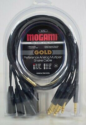 Mogami Gold 8 TRS-XLRM 5 Ft. 8 Channel Fan-Out Snake Cable - Brand New  Sealed | eBay