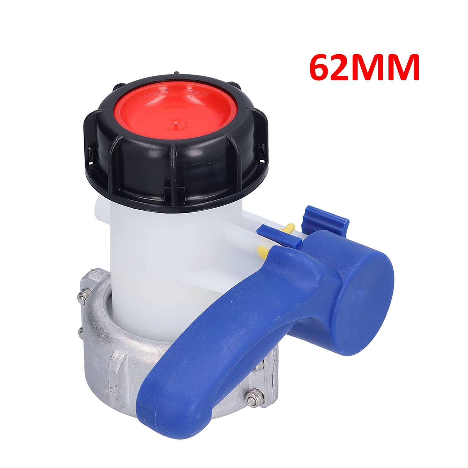 QWORK IBC Tank Adapter DN40/62mm - Absperrhahn Für 1000L Container & Regentonnen